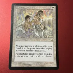 1999 Magic The Gathering - Reverent Mantra - Mercadian Masques LP #44/350 - Image 3