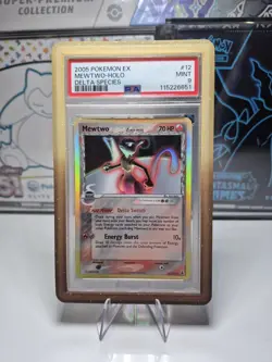 2005 POKEMON EX DELTA SPECIES #12 MEWTWO-HOLO PSA 9 - Image 1