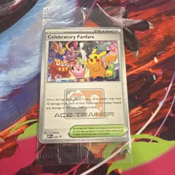 Pokemon TCG Ace Trainer Celebratory Fanfare 2025 Championship Promo sealed - Image 2