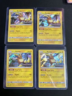 2017 Pokemon Alolan Raichu - SM72 - Prerelease Black Star Promo NM - Image 4