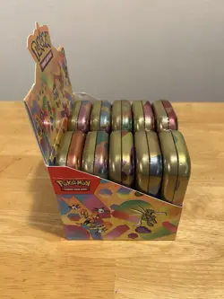 Pokemon TCG 151 Mini Tin Display 10 Sealed Mini Tins (20 Packs) New - Image 2