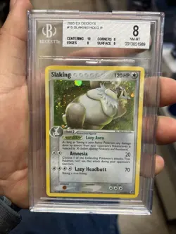 2005 Slaking EX Deoxys #15 Holo Rare BGS 8 NM-MT Vintage Pokemon PSA CGC - Image 1
