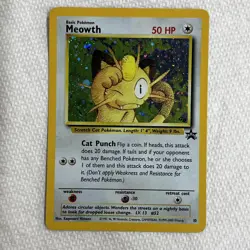 2000 Pokemon Meowth Holo Promo 10 Free Shipping - Image 1
