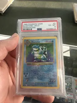 1999 Pokemon Shadowless Base Set Blastoise #2 PSA 6 - Image 1