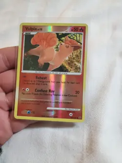 DAMAGED Vulpix 102/127 Reverse Holo Platinum Pokemon TCg - Image 1