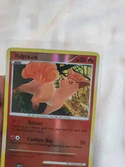 DAMAGED Vulpix 102/127 Reverse Holo Platinum Pokemon TCg - Image 2