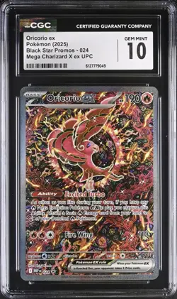 Pokemon Oricorio ex 024 Ultra Rare Black Star Promo - CGC 10 - Image 1