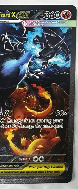 Pokemon Mega Charizard X ex SIR 125/094 Phantasmal Flames English - Image 5