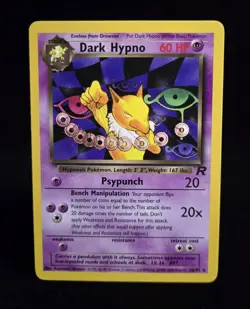 Pokemon TCG - DARK HYPNO - 26/82 - RARE - UNLIMITED - TEAM ROCKET (2000) - LP/NM - Image 1