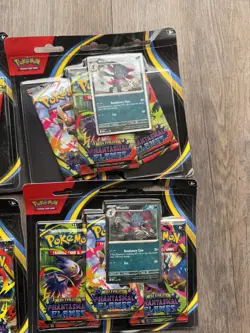Pokemon Phantasmal Flames ME02 -Set of 6- Sneasel/Weavile 3-Pack Blister Sealed - Image 4
