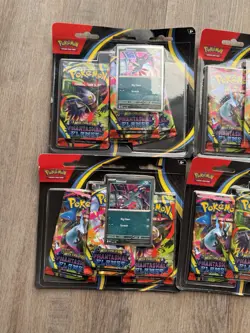 Pokemon Phantasmal Flames ME02 -Set of 6- Sneasel/Weavile 3-Pack Blister Sealed - Image 5