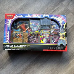 Pokemon TCG Mega Lucario ex Premium Figure Collection Box Factory Sealed - Image 1