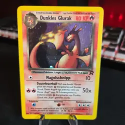 Pokemon GERMAN Dark Charizard (Dunkles Glurak) Team Rocket Holo 4/82 LP - Image 1