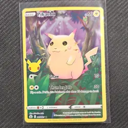 Pokemon Pikachu 005/025 Celebrations Holo 60 HP English TCG - Image 1