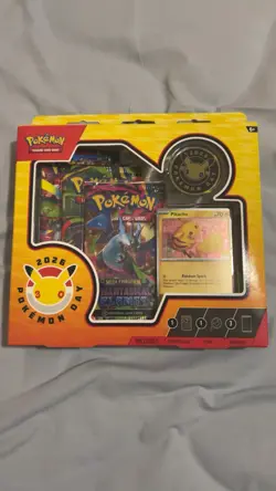 Pokemon Phantasmal Flames Box Pokemon Day 2026 Booster Packs Promo Pikachu Coin - Image 1