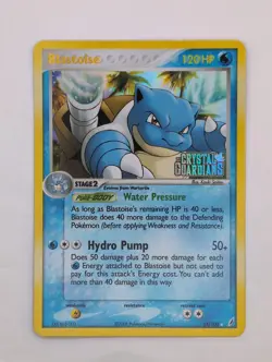 2006 - Pokemon EX Crystal Guardians Stamped - Blastoise 14/100 Holo Rare - Image 2
