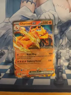 Pokemon TCG Charizard ex Scarlet & Violet 151 006/165 Holo Double Rare Near Mint - Image 1