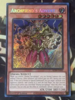 Yugioh: Archfiend's Advent - BLTR-EN046 - Secret Rare - 1st Edition - NM - Image 1