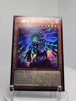 Yugioh Stare of the Snake Hair MZMU-EN003 Ultra Rare 1st Edition - Image 1