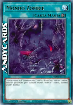 MONDO ZOMBIE • (Zombie World) • Rara • MZMU IT109 • 1Ed • Yugioh! • ANDYCARDS - Image 1