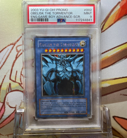 PSA 9 2003 Obelisk GBI-002 GB Promo Secret Rare Yu-Gi-Oh English Vintage Holo - Image 1