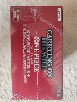 One Piece Carrying On His Will Booster Box Op-13 English New Sealed - Image 5