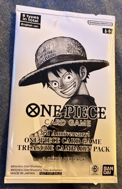 3rd Anniversary! One Piece Treasure Campaign Pack English SEALED - Image 1