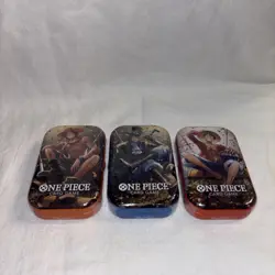One Piece Tin Pack Set Vol 2 Set of 3 | TS-02 OP-13 | Factory Sealed | Bandai - Image 1