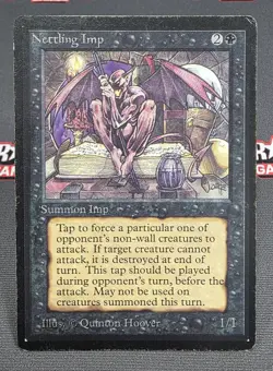 MTG Nettling Imp- DAMAGED -Beta Magic the Gathering Card # 118 - Image 1
