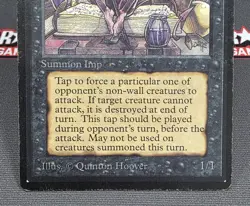 MTG Nettling Imp- DAMAGED -Beta Magic the Gathering Card # 118 - Image 4