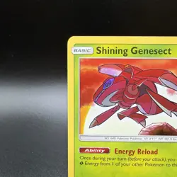 Shining Genesect 9/73 SM: Shining Legends Holo Pokemon TCG Card NM Condition - Image 2