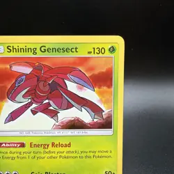 Shining Genesect 9/73 SM: Shining Legends Holo Pokemon TCG Card NM Condition - Image 3