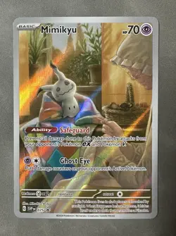 Mimikyu 075 Paldean Fates Promo Pokemon TCG Card - Image 1