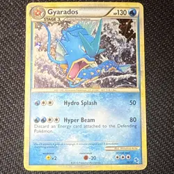 Gyarados 30/30 – HGSS Trainer Kit – Holo Rare – Pokemon Card Gyarados & Raichu - Image 1