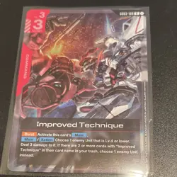 Improved Technique Command Card G03-109 Gundam War TCG Gundam - Image 1