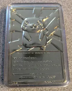 Pikachu 23K Gold Plated 1999 Burger King Promo Pokemon BK Trading Card Nintendo - Image 3