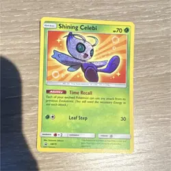 Pokemon Shining Celebi Holo Promo SM79 Basic Card English TCG - Image 1