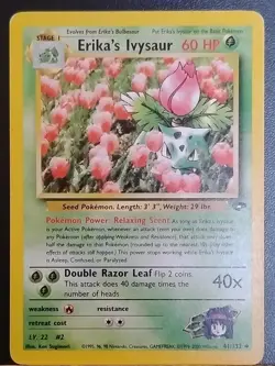 Pokemon Erika's Ivysaur Gym Challenge Regular Uncommon Card 41/132 HP60 2000 TCG - Image 1