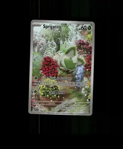 FAN-ART READ DESCRIPTION BELOW HOLO Sprigatito Card Sprigatito Pokemon Card p2 - Image 1