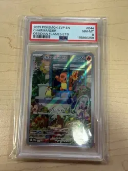 Graded PSA 8- Charmander 044 Sv: Scarlet & Violet Promo Cards Holo - Image 1