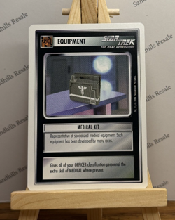 Star Trek CCG * Medical Kit Card * 1994 * 1st Edition * White Border - Image 1