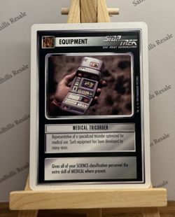 Star Trek CCG * Medical Tricorder Card * 1994 * 1st Edition * White Border - Image 1