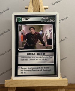 Star Trek CCG * Kivas Fajo - Collector Card * 1994 * 1st Edition * White Border - Image 1