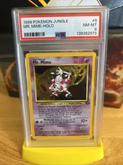1999 Mr. Mime Holo Rare Jungle Card 06/64 PSA 8 Nm-mt - Image 1