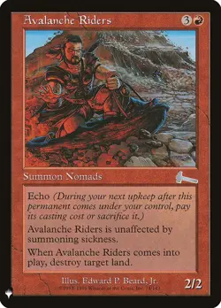 Avalanche Riders Light Play, English Magic the Gathering MTG Mystery Booster - Image 1