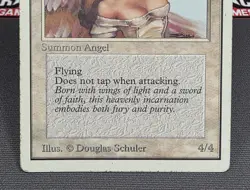 MTG Serra Angel- DAMAGED -Unlimited Edition Magic the Gathering Card # 040 - Image 4