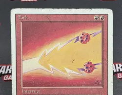 MTG Fork- DAMAGED -3rd Edition Magic the Gathering Card # 153 - Image 3