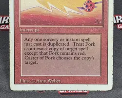 MTG Fork- DAMAGED -3rd Edition Magic the Gathering Card # 153 - Image 4
