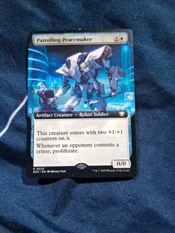 Patrolling Peacemaker Extended Art - EOC 0025 - NM - MTG Magic - Image 1