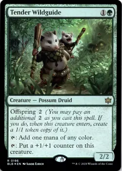 Tender Wildguide FOIL Bloomburrow Magic MTG NM - Image 1